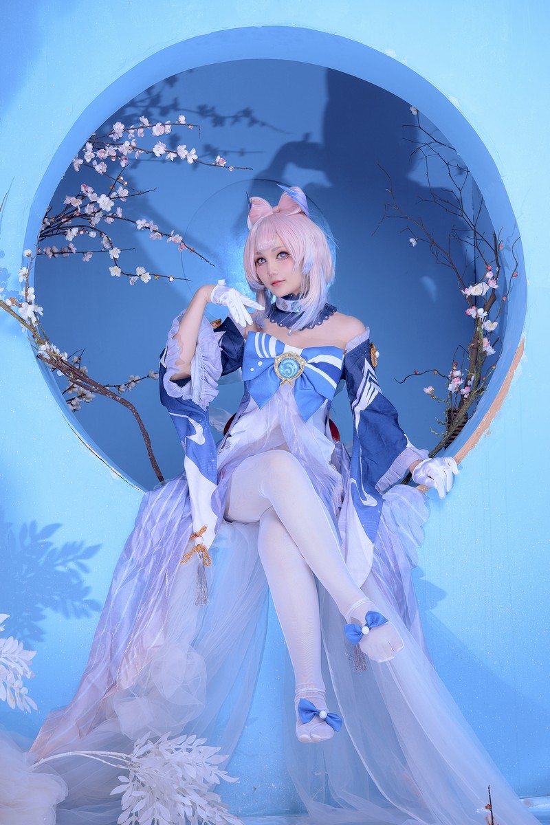 Joyce Lin2x Kokomi Cosplay Genshin Impact 写真集 49P插图4
