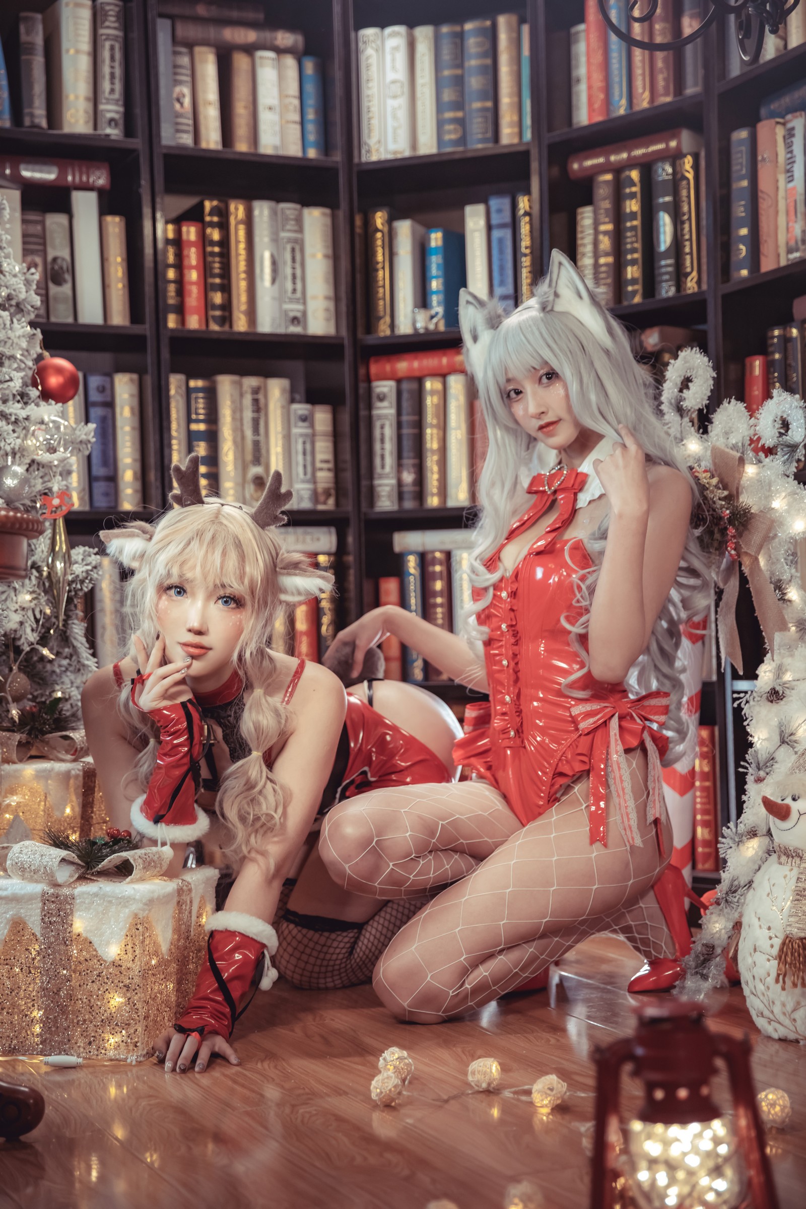 冬马路纱&刺青Poi 驯鹿与狼写真[40P-583.4M]插图8