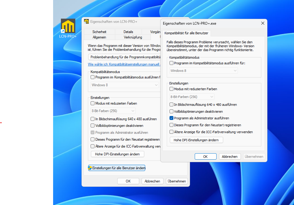 Programm als Administrator ausführen