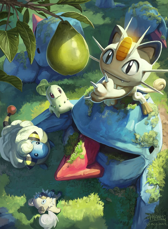 meowth-chikorita-mareep-rockruff-and-nos