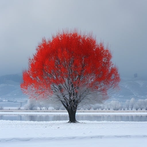 red tree