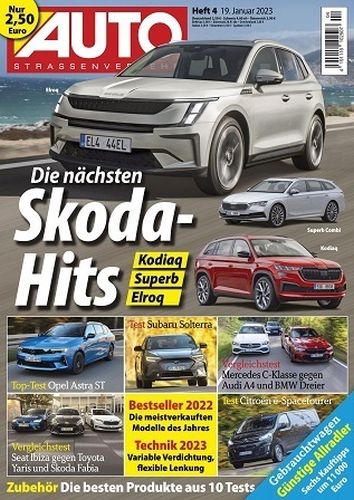 Cover: Auto Strassenverkehr Magazin No 04 vom 19  Januar 2023