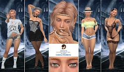 Candela Aramburu realm of oblivion custom character Sims 4 CAS outfit preview - thumbnail