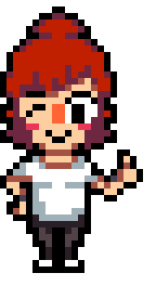 thea from knuckle sandwich doing a pose