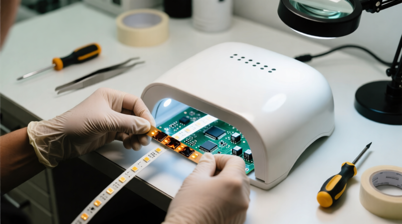 Замена светодиодной ленты в маникюрной лампе