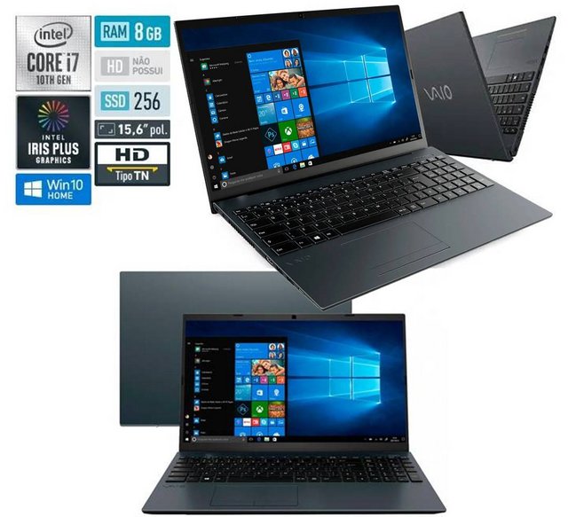 Notebook Vaio FE15 VJFE53F11X-B0711H – Intel Core i7 8GB 256GB SSD 15,6” LED Windows 10
