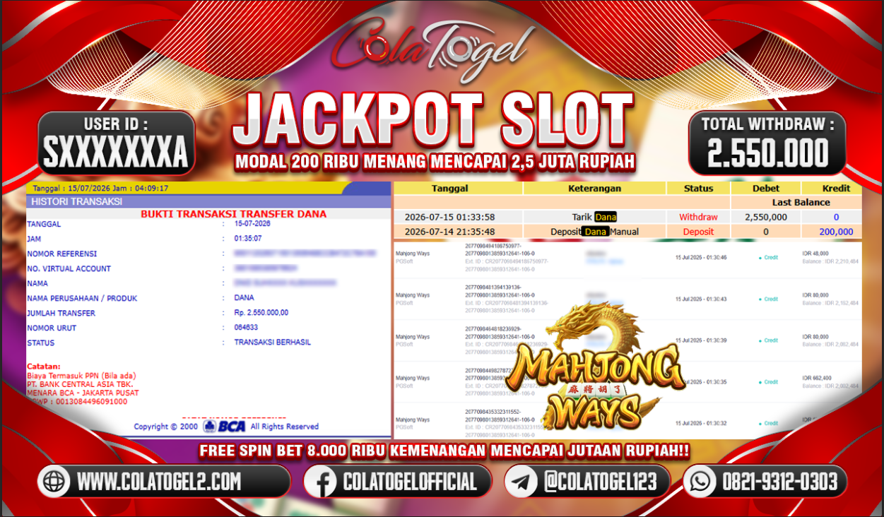 JACKPOT SLOT GACOR!!