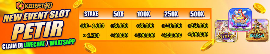BONUS SEMUA EVENT KOIBET4D
