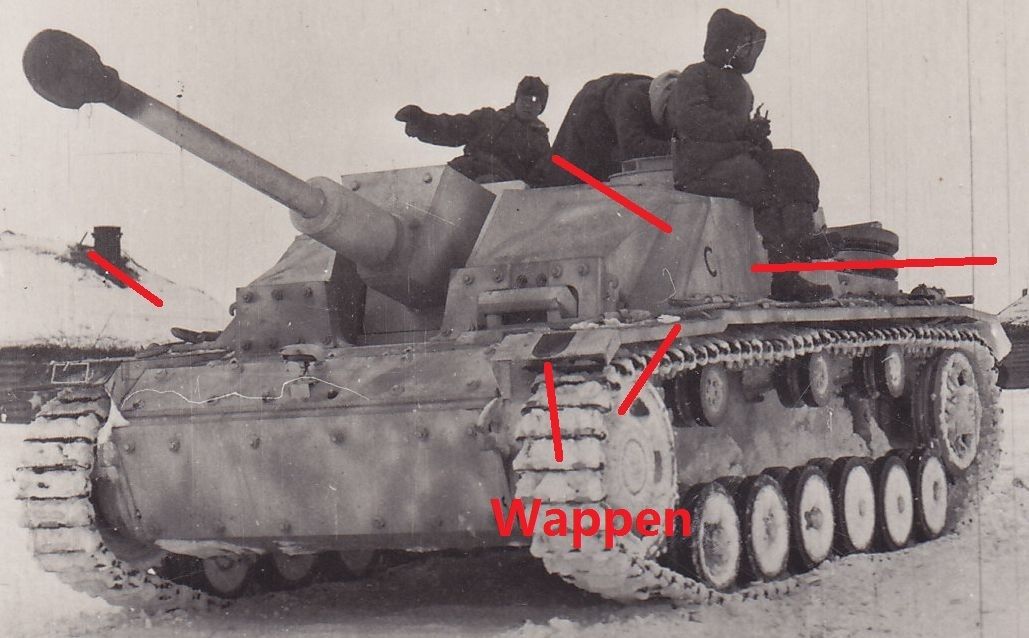 Sturmgeschütz STUG III weiß gekalkt weiße Winter