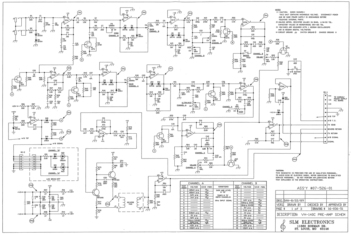 ampeg vh140c preamp schematic — Postimages