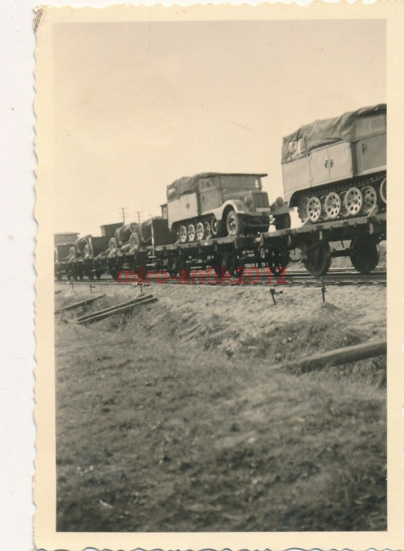 Foto, Nachlass Soldat Förstner, Ostfront, Bahntransport, Halbket