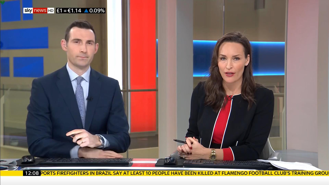 08 February - 12.00.00 - Sky News. Colin Brazier and Jayne Secke