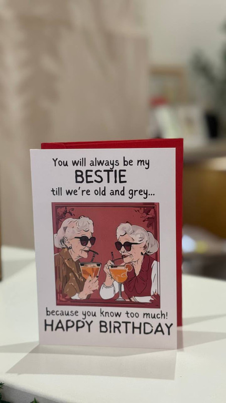 Tarjeta Happy Birthday Bestie
