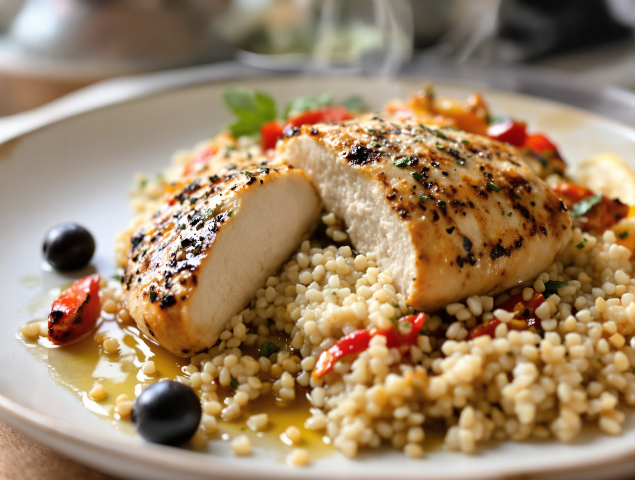 Pollo estilo mediterráneo