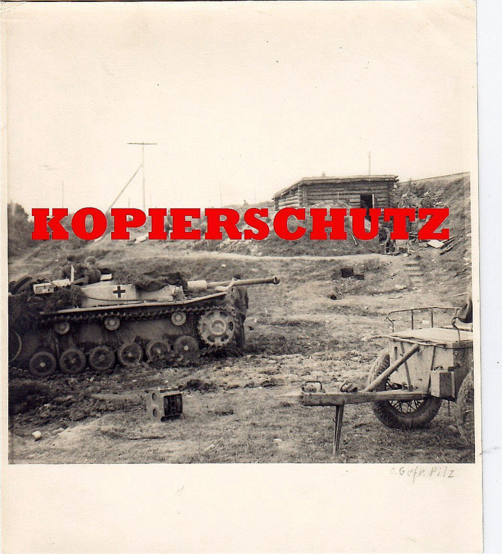 Groß-Foto Sturmgeschütz STUG III Langrohr Front 