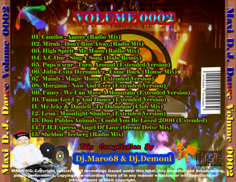 01/04/2023 - MAXI D.J. DANCE VOL.0002 (New Dance) [2007] Maxi-D-J-Dance-Vol-0002-New-Dance-Back