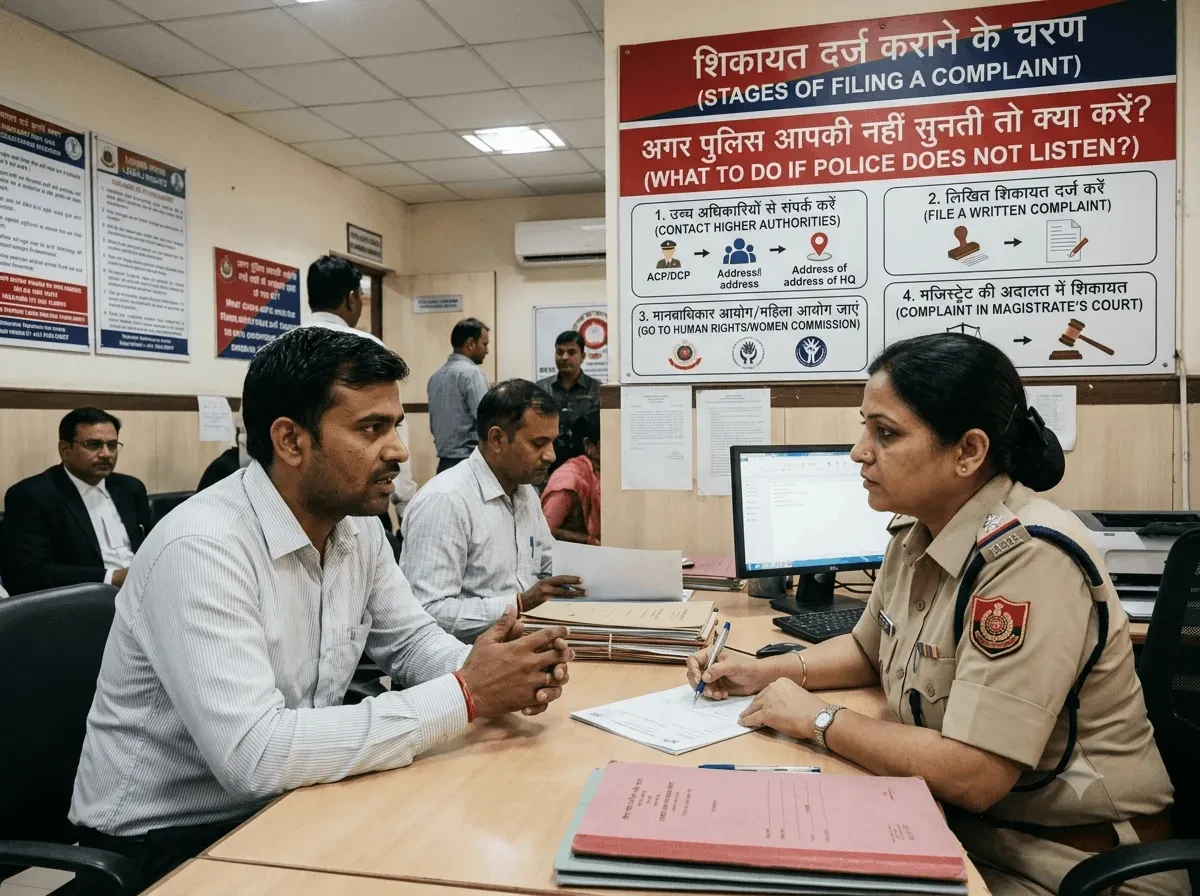 अगर पुलिस नहीं सुनती तो कहाँ शिकायत करें? जानिए कानूनी उपाय