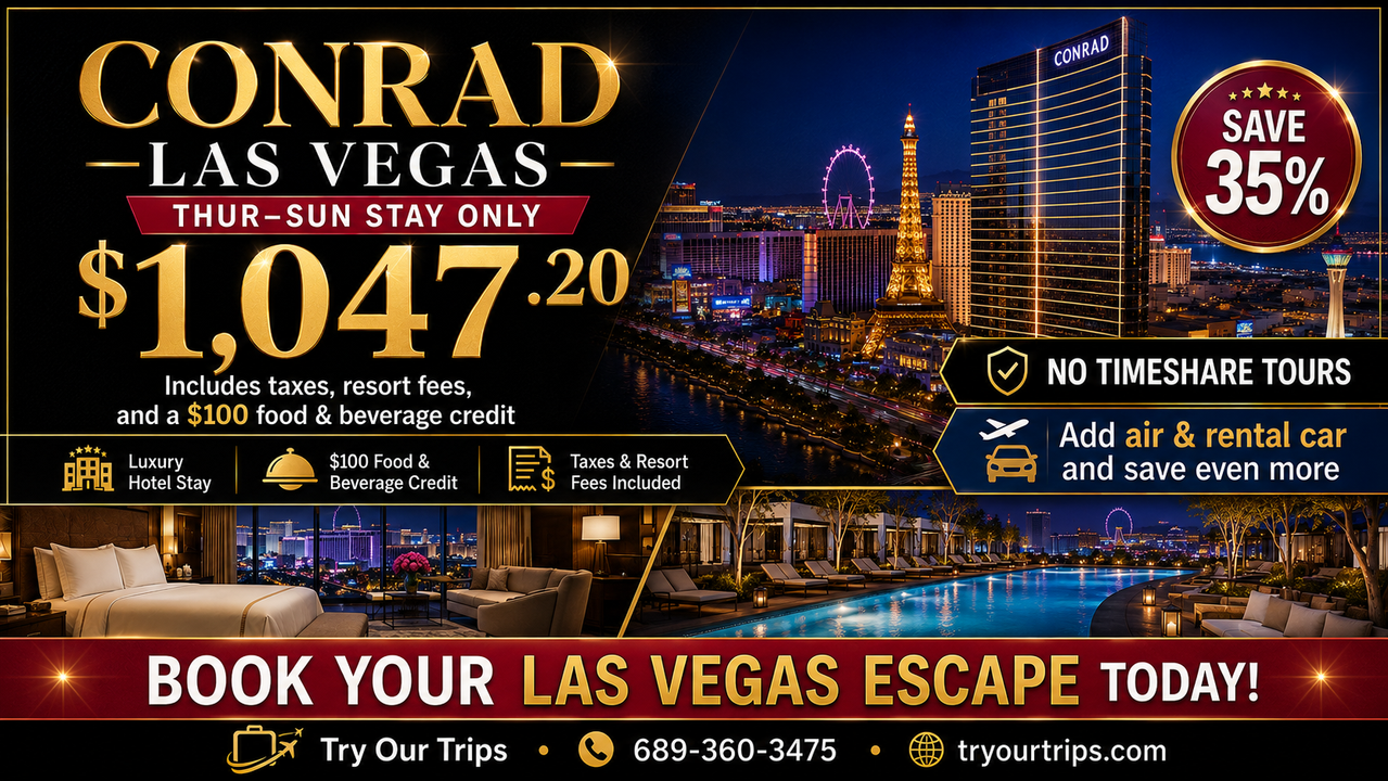 Conrad Las Vegas Try Our Trips vacation deal