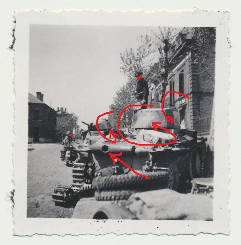 Frankreich dt Panzer 38 T und fränzösischer Somo