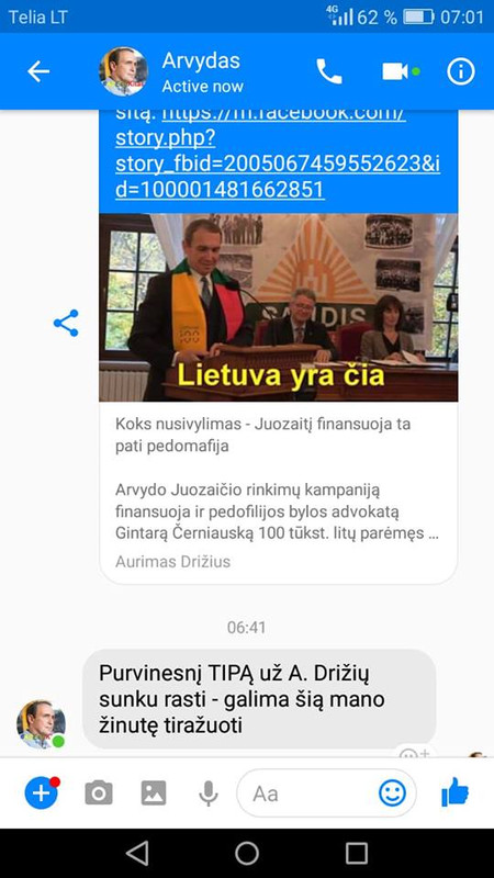 Arvydas Juozaitis: purvinesnį tipą už Aurimą Drižių sunku rasti