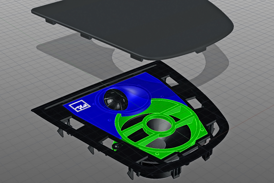 B07 Custom Center Channel Brackets Top View Exploded-sm