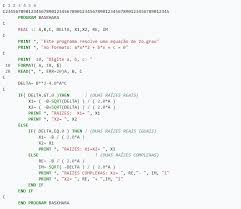 Exemplo de código Fortran