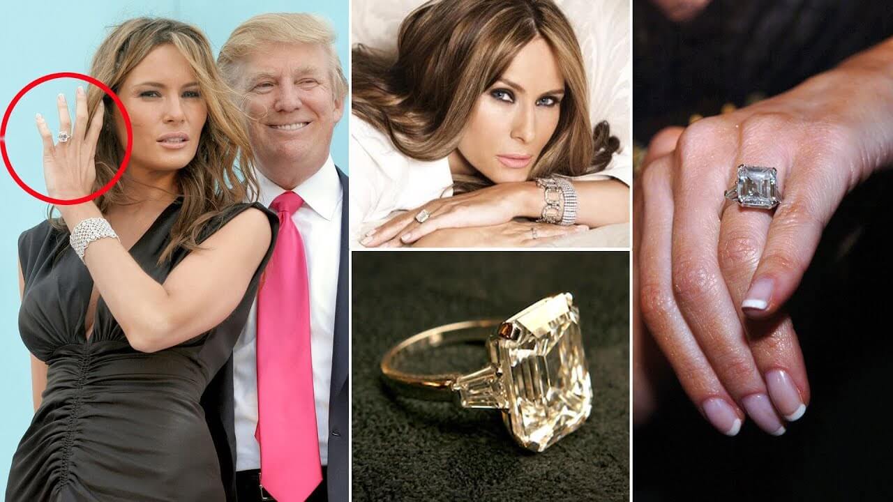 This is the $3 million ring which Donald Trump gave to Melania Trump.