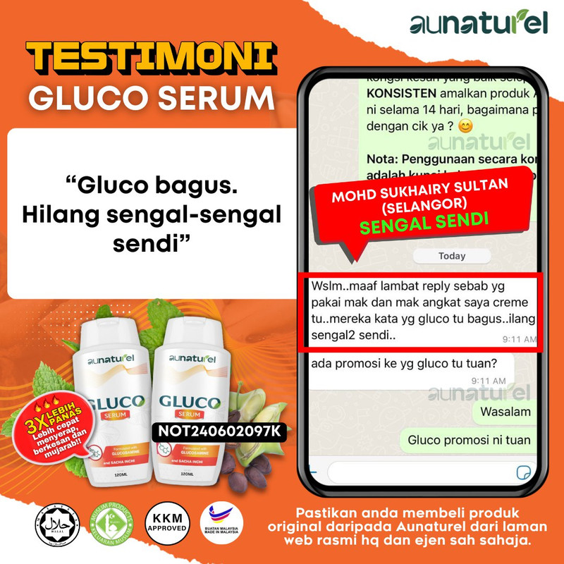 Testimoni Mohd Sukhairy Sultan, Selangor, sengal sendi