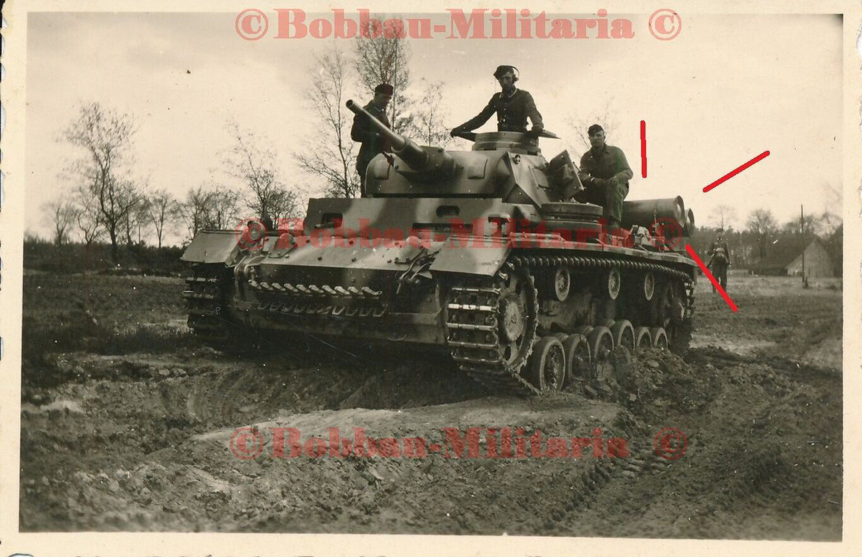 Foto Panzerkampfwagen III Langrohr mit Flüssiggas GAS Antrieb camo !