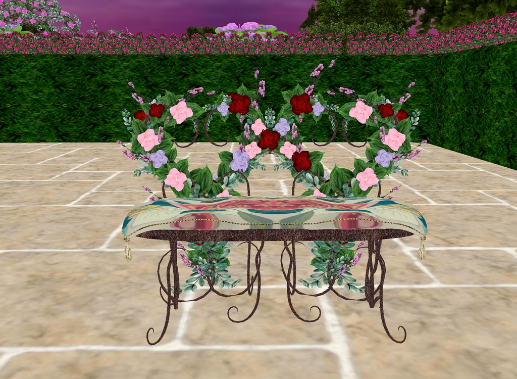 Floral-Wedding-Bench