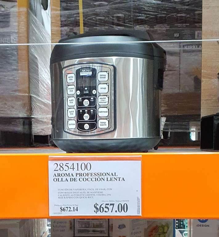 Costco AROMA Arrocera digital profesional de 20 tazas y Surimi Angula