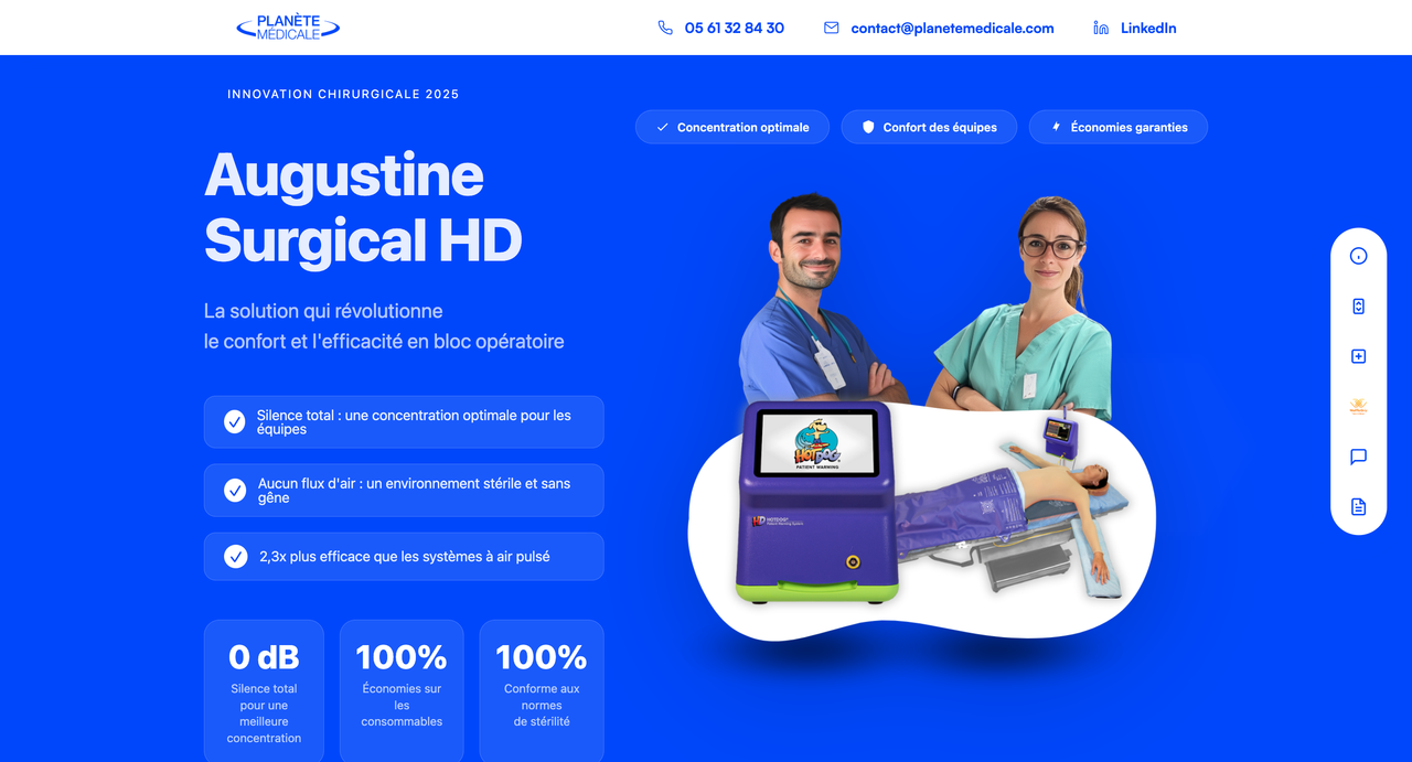 Landing Planete Medical