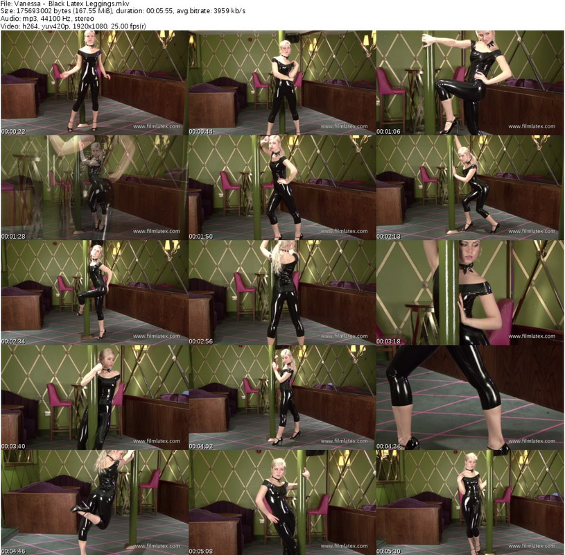 Vanessa - Black Latex Leggings_s