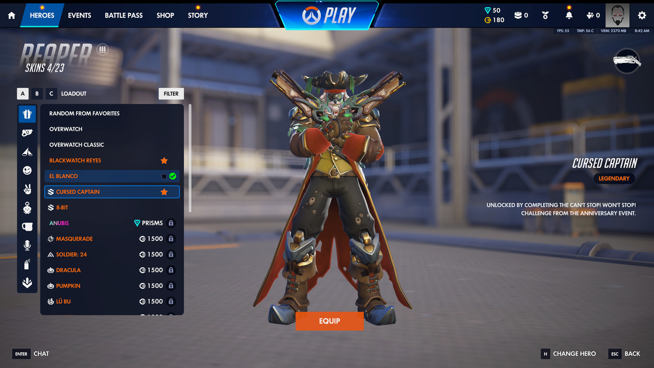 Reaper Cursed Captain