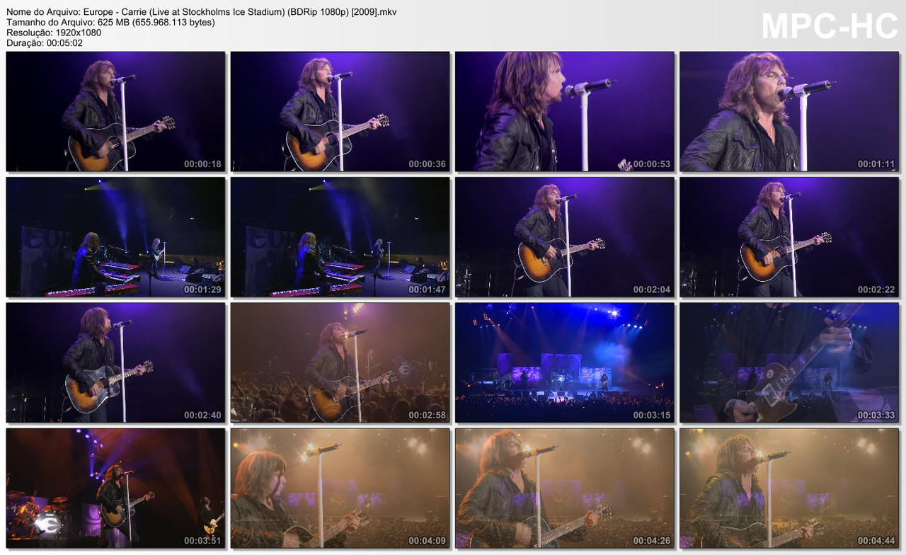 Europe - Carrie (Live at Stockholms Ice Stadium) (BDRip 1080p) [2009]
