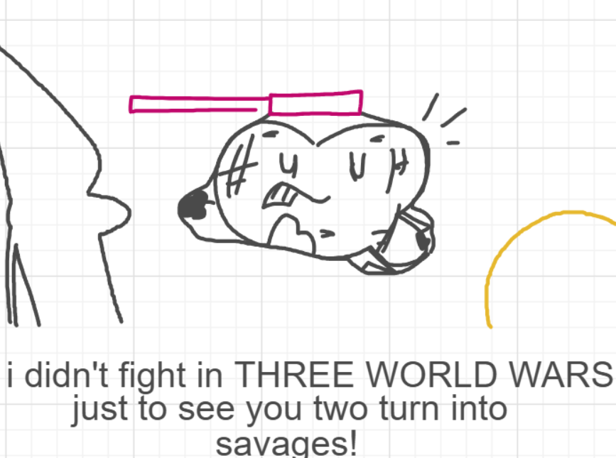 A panel from The Prime Number Few, episode eight of the Board Boards object show by Furretwalk/WalkingFurret.
