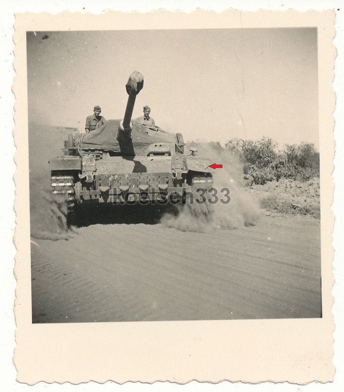 Foto Sturmgeschütz Panzer  Langrohr  mit Wappen 