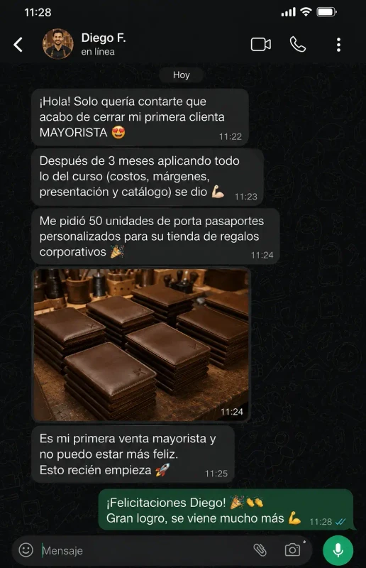 Reseña WhatsApp Diego