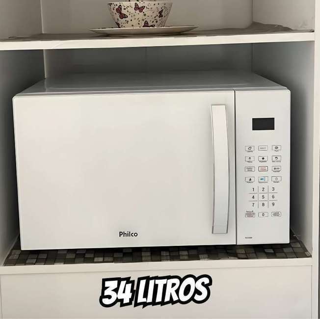 Micro-ondas Philco Pmo34bb Limpa Fácil & Tira Odor 34l 1400w