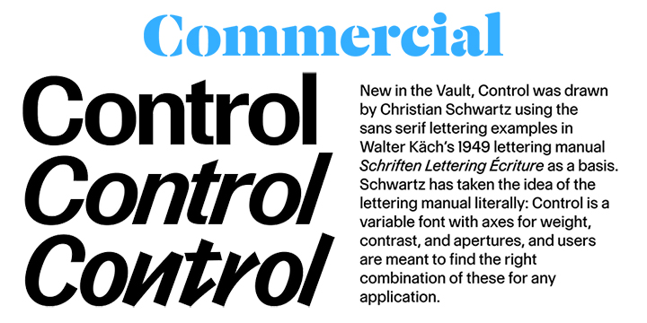 Control by Commercial Type - Typography Requests - Design | Forum
