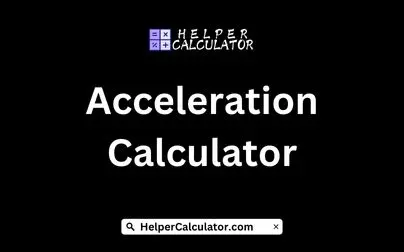 Acceleration Calculator