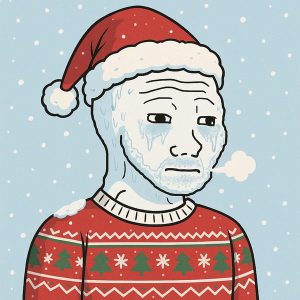 Frozen Christmas Wojak
