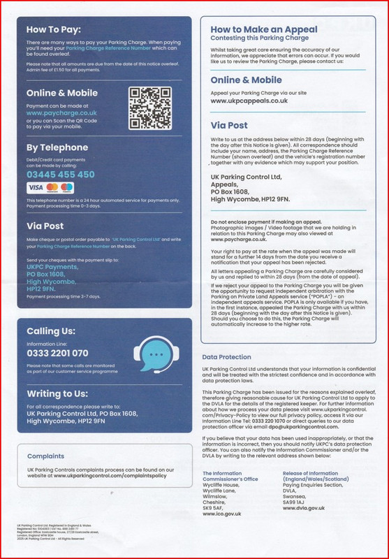 Notice To Keeper Back