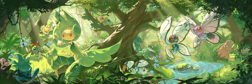 oddish-hoppip-butterfree-caterpie-swadlo