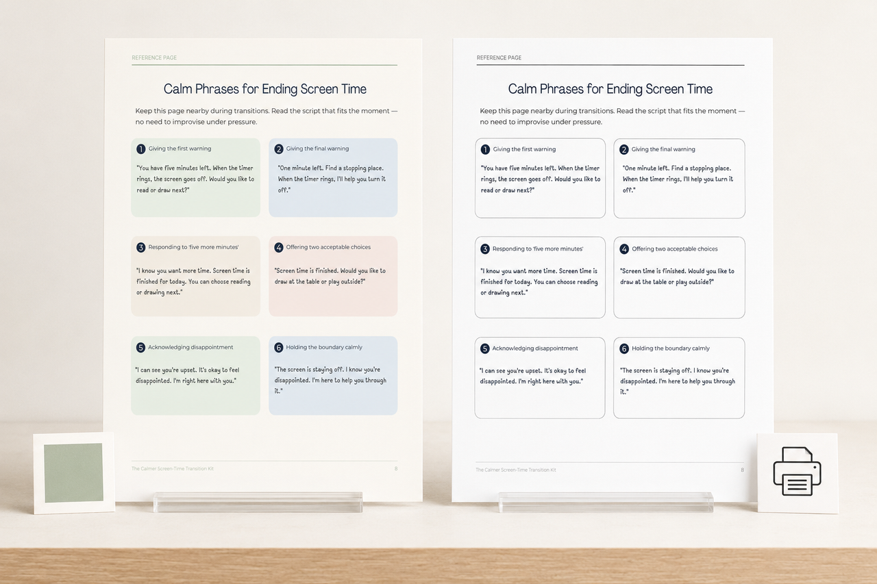 Full-colour and low-ink versions of the toolkit shown side by side