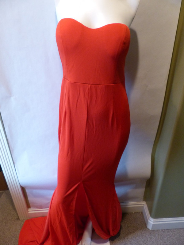 MISSORD WOMENS STRETCHY SEXY SLEEVELESS BODYCON MAXI DRESS IN RED SIZE XL