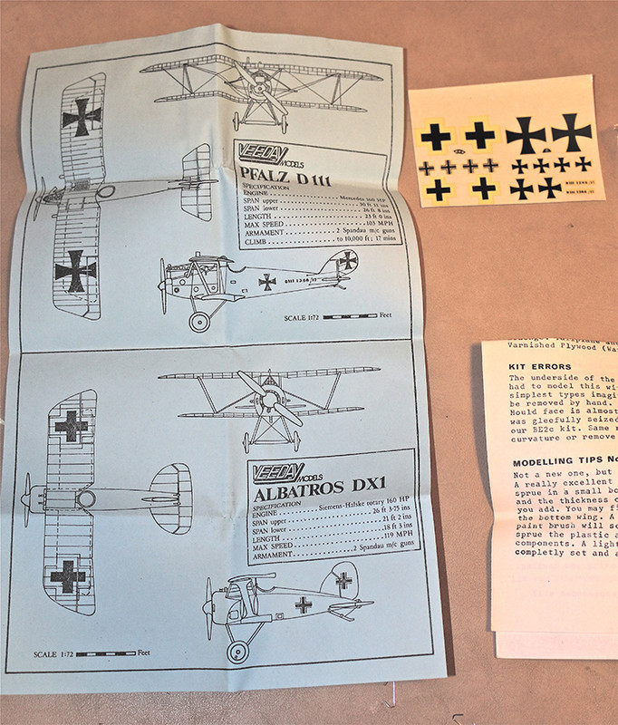 VeeDay Alb D-XII Pfalz D-III plans