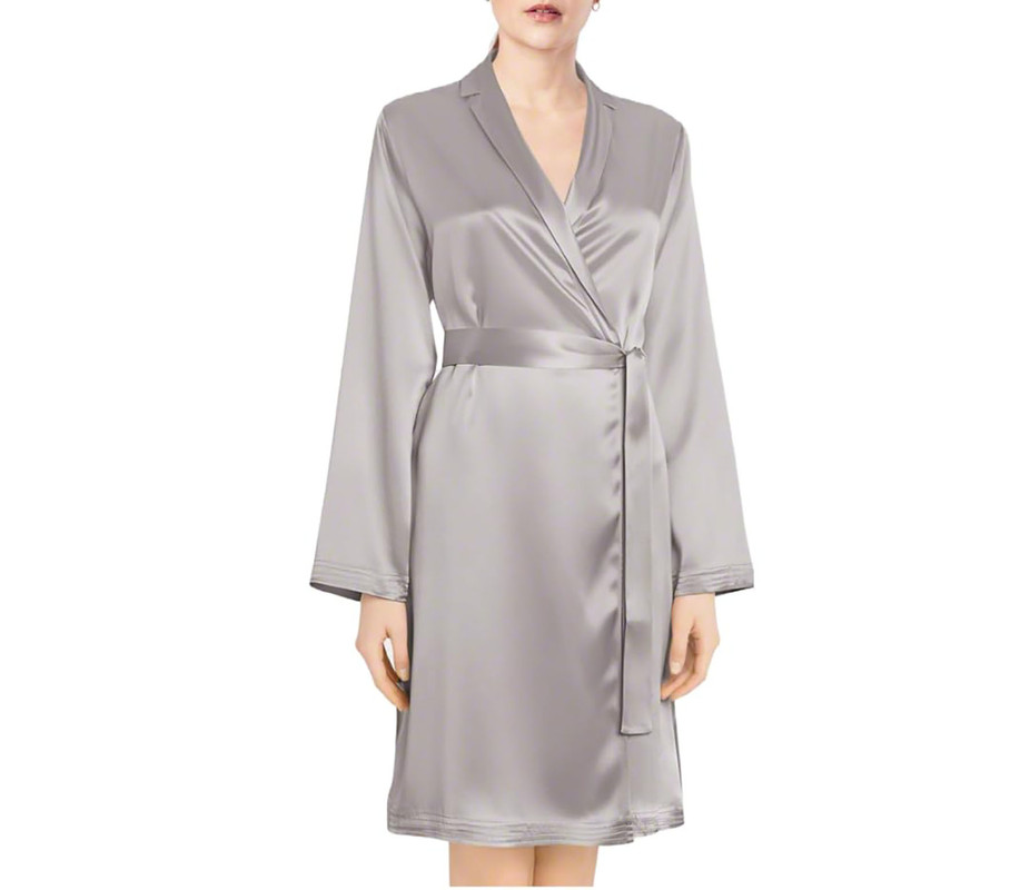 Satin Robes Bathrobe Gown Nightgown Sleepwear Lingerie Solid Robe Night Dresses - Picture 28 of 63