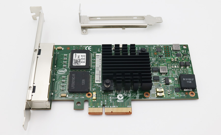 HP NC365T Quad Port PCIE Network Card - Intel I340-T4 Chip, Low/High Profile