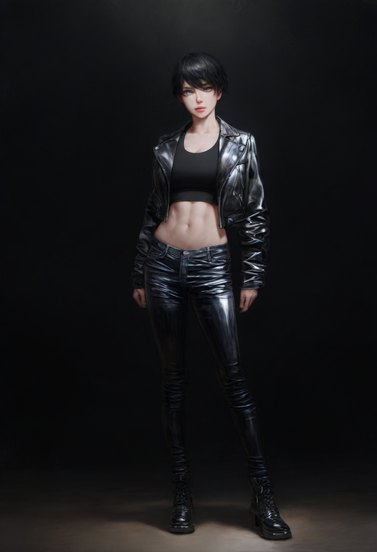 depth of field, 1girl, [[tall]], toned, large breasts, short hair, black hair, b s-2026744128